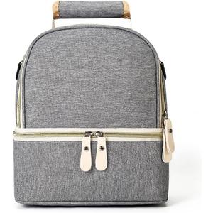 BY-J Insulated Breast Pump Bag Backpack, Breastmilk Cooler Compartment for Breast Pump, Fits 3 Baby Bottles for Nursing Mom Daycare, Work, Travel Grey BY-J Insulated Breast Pump Bag Backpack, Breastmilk Cooler Compartment for Breast Pump, Fits 3 Baby Bottles for Nursing Mom Daycare, Work, Travel Grey