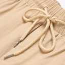 Mens Casual Cargo Joggers Pants Elastic Waist Slim Fit Stretch Chino Work Pants Twill Track Sweatpants Trousers (Black)