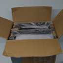 DUMOS Bar Stools Set of 2, 24 inch Counter Height Bar Stools, Upholstered Modern Kitchen Barstools with Metal Base, PU Leather Saddle Stools for Kitchen Island, 17.52" D x 12.8" W x 24.21" H, Black