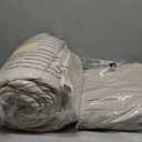 Monbix King Size Comforter Set - 7 Pieces Bed in a Bag King, Apricot Beige Bedding Sets with Comforter, All Seasons Comforter Bed Set with Sheets, Pillowcases & Shams (King(102"X90"))