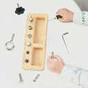 14 Pcs Kids Montessori Screwdriver Board Set, Wooden Screw Driver Activities Tools Montessori Toys for 3 4 5 Year Old, Basic Skills Educational Sensory Learning Toy for Kids Toddlers Preschool