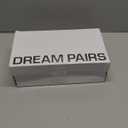 DREAM PAIRS Women's Chunky Strappy Heels Square Open Toe Ankle Buckle Low Heels Sandals for Daily Wedding Party Dress (11, Gold)