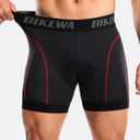 Bikewa Men's Cycling Underwear with Anti-Slip Leg Grips 4D Padded Bike Shorts MTB Liner for Bicycle Biking Riding