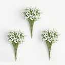 Yastouay Babys Breath Artificial Flowers, 10Pcs Fake White Babys Breath Flowers Artificial Bulk, Real Touch Faux Babies Breath Gypsophila Bouquet for Wedding Floral Arrangement Party Decor