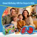 LED Toss and Catch Ball Set, Toddler Baseball Glove, Camping Beach Pool Toys For Kids, Outside Backyard Family Games, Sports & Outdoor Play Toys for 3 4-8 8-12 Year Old Boys Girls Birthday Gifts