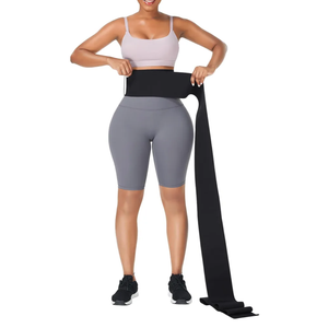 FeelinGirl Waist Trainer for Women Bandage Wrap Trimmer Belt Long Torso Tummy Wraps Belly Body Shaper Waist Trimmer Belt One Size