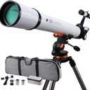 Telescope 70mm Aperture and 700mm Focal Length - Professional Astronomy Refractor Telescope for Beginners - with Phone Mount,Stainless Tripod,Handbag,Metal 5X Barlow Lens,Filter