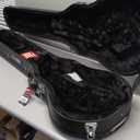 Gator Cases Hard-Shell Wood Case for Gibson Les Paul Guitars (GWE-LPS-BLK) + Cableworks Headliner Series Premium 10 Foot Straight to Right Angle Quiet Instrument Cable; (GCWH-INS-10RAQT) Bundle