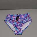 Tempt Me Women High Waisted Bikini Bottom Retro Ruched Swim Bottom Shirred Tankinis Brief Size L