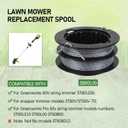 4 Pack 17ft .080" SB00L00 String Trimmer Replacement Spool for Greenworks ST60V ST60V-T0 80V ST80L200 Front Mount String Trimmer Refills Dual Line 2901619 2906302