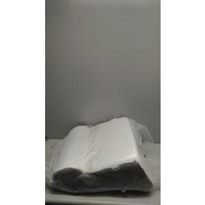 Bedluxe Wedge Pillow Headboard, 3PCS Orthopedic Bed Wedge Pillows Set for After Surgery, Adjustable Pillow Wedge for Acid Reflux&Back Pain Relief, Sleeping, Back Pillow for Bed Sitting Up, White/Grey (Adjustable 9&12 Inch + 1 Head Pillow)