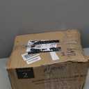 UMIEN Toilet Brush and Plunger Set 18-in - Updated 2025 No-Rust - Stainless Steel Design - Long Handles - with Freestanding Canister (Satin Nickel)