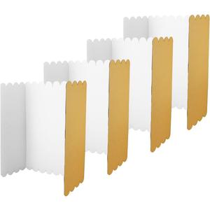 2 x 4Pcs Tri Fold Boards 25x16 Inches Display Board Corrugated Project Boards Small Display Boards Science Fair Board Poster Board for Science Fairs, School Projects and Business Project