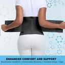 Postpartum & Post Surgery Abdominal Binder. Postpartum Belly Band Support Recovery after C-Section, Natural Birth, Hysterectomy, Hernia Belt (Black,M)