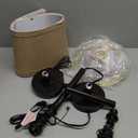 GOSO 4"8"  6.4" Spider Small Scalloped Lamp Shades Cream Modern, Replacement Lampshades for Table Lamps/Wall Lamp & Chandelier, Natural Faux Silk Shade for Bedroom/Dining Room (2 Pack)