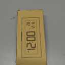 ALANAS Battery Operated Alarm Clock, Portable Digital Clock with Large Display, Snooze, Temperature & Date, Auto-Dim Night Light for Easy Reading, Ideal for Seniors, Kids, Bedroom, Travel, Nightstand (White)