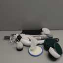 Swyprrix Electric Bathroom Cleaning Brush, Cordless Spin Scrubber Full Body Waterproof IPX7 with Adjustable Handle, 8 Replaceable Brush Heads for Bathtub/Kitchen/Window/Home -SD-CTB01 (Extend Handle Included)