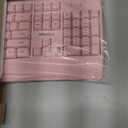 MEETION Wireless Keyboard and Mouse, Full-Sized Cordless Keyboard with Wrist Rest, 3 DPI Adjustable Mouse, Keyboard and Mouse Set with 2.4GHz USB Receiver, for PC/Computer/Laptop/Windows/Mac, Pink