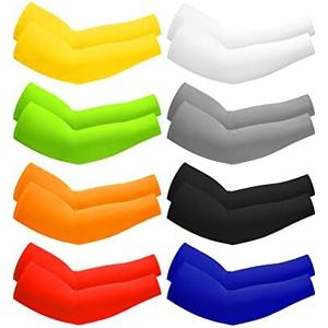 7 Pairs Arm Sleeves UV Sun Protection for Men Women Cooling Tattoo Cover Up Sleeves