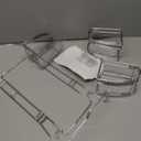 Zenna Home Expanding Shower Caddy, Rust-Resistant, Chrome with Brushed Accents