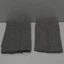 HWY 50 Gray Grey Chenille Throw Pillow Covers 18x18 Inch with Triple Buttons, Soft Farmhouse Accent Decorative Cushion Cases for Couch Sofa Bed Living Room Bedroom Pack of 2