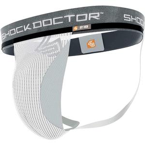 Shock Doctor Athletic Supporter Jockstrap, For Sports Support, Football, Baseball, Lacrosse & More, Mens (Large, White)