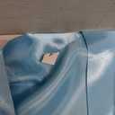 Women's Satin Robe Short Kimono for Bride & Bridesmaid with Silver Rhinestones, Wedding Party Robes