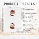 Vintage Santa Christmas Kitchen Towels, Christmas Patchwork Santa Snowflake Decorative Hand Tea Towels for Bathroom, Xmas Winter Holiday Dish Towel Dishcloth, 16x24 Inch