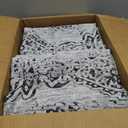 Mrs.Naturall Black Curtains 90 Inches Long for Living Room,Light Filtering 50% Blackout Room Darkening Dark Let Light in Privacy Boho Medallion Moroccan Pattern Curtains for Bedroom Set of 2 Panels