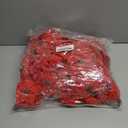 LELEE Rose Head Flowers with Stem - 108pcs Red Roses Artificial Flowers Bulk - Silk Rose Fake Flower for Wedding Bouquet Party Home Decor DIY Baby Shower Centerpieces Tables Decoration