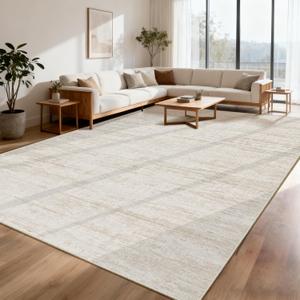 8x10 Area Rugs for Living Room,Modern Abstract Non-Slip Backing Washable Rugs,Soft Thin Large Area Rug，Stain Resistant Carpets for Bedroom Dining Room Home Decor