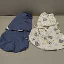 ZIGJOY Sleep Sack Swaddle 0.5 TOG Baby Wearable Blanket 100% Cotton Baby Swaddle Blanket for Newborns 0-6 Months for Boy Girl, Blue&Space