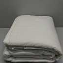 Great Bay Home Full/Queen Quilt Bedding Set, 3-Piece Lightweight Summer Channel Stitch Quilt Set with Shams, Ultra Soft Cream Bedspreads, Quilted Bedding Coverlets for All Seasons (10 - Basketweave Whisper White)