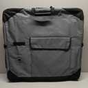 Pettycare 36 Inch Collapsible Crate for Large Dogs, 4-Door Foldable Soft Kennel with Chew Proof Mesh Windows for Indoor & Outdoor Travel (Grey)