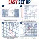 24" Humane Cat Trap for Stray Cats, Collapsible Live Animal Cage for Feral Kittens, Possum, Raccoon, Rabbit, Armadillo Trap Catch and Release by LifeSupplyUSA