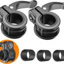 Mini Barbell Clips 1 inch I Multi-Size Adjustable Barbell Collar I 1 inch Barbell ClampsIQuick Release Weight Clips Pair of Locking for Dumbbell Bar (Black)