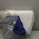 2 Pcs Stadium Seat Cushions - Outdoor Seat Cushions for Bleachers Fashion & Portable Stadium Cushions with Decorative Strips Water-Repellent Stadium Seats for Outdoor Sports Events (Blue)