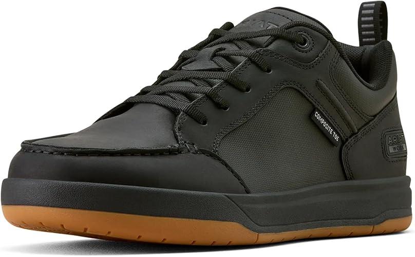 Ariat Mens Outmatch Composite Toe Work Shoe (Black, 12)