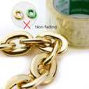 Passed colorfast test,Large Plastic Chain Necklace, 2 Pack / 4 Pack Optional,Hip-hop Rapper Big Chunky Fake Necklace , Super long Detachable, Non-fading Party Clothing Plastic Jewelry Necklace Decoration, Women and Men.