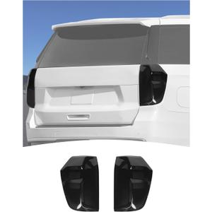 Tail Light Lamp Cover Fit for Chevrolet Suburban 2020 2021 2022 2023 2024 2025 Smoked Black Tail Light Cover Trim Rear Guard Blackout Exterior Accessories
