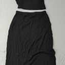 Pink Queen Women's Crew Neck Sleeveless Cutout Side Slit Knee Length Bodycon Midi Dress Size M