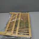 Bamboo Dish Drying Rack with Utensil Holder, Collapsible Wooden Dish Drainer Rack, 3-Tier Large Folding Drying Holder for Kitchen Counter 51 pcs Grid