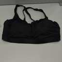 RUNNING GIRL Sports Bra for Women High Support, Molded Cup High Impact Sports Bras with Sewn in Pads Strappy Running Bra (X-Large, Black)