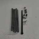 Curtain Rods 2 Pack 5/8 inch Brown Curtain Rods for Windows 30 to 45 Inch with Brackets Easy to Install for Bedroom Living room Kitchen