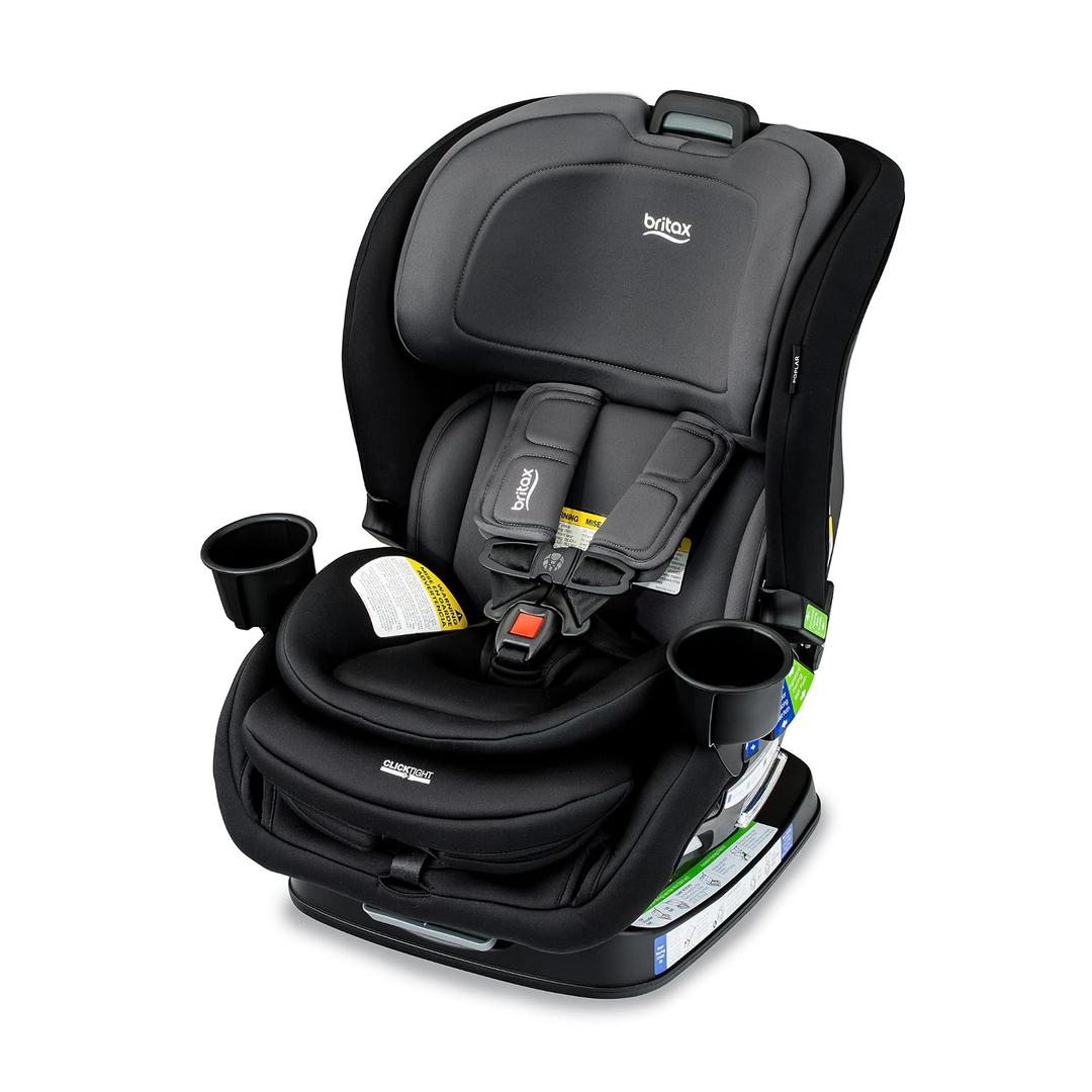 Britax Poplar Convertible Car Seat, Slim 17" Design — Stone Onyx, MFD 05/19/26