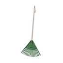 Superio Kids Rake with Hardwood Handle, Gardening and Lawn Care Tools for Kids, Sweep Leaves and Tidying Up The Garden, Plastic Tines and Heavy Duty Wooden Handle 34"
