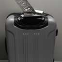 Travelers Club Chicago Hardside Expandable Spinner Luggage, Silver, 20" Carry-On