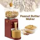 Peanut Butter Maker Home Electric Grain Grinder Anti Slip Sesame Sauce Mill Nut Butter Machine for Groundnut Almonds Cashews Hazelnuts EU Plug 220V Rechargeable Coffee Beans
