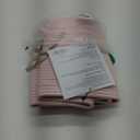Cotton Rope Laundry Basket Hamper for Girls Kids Baby Nursery Hamper Bin Woven Storage Basket for Living Room Girls room Boho Tall Rope Baskets for Blanket Toys Large Light Pink (Regular)