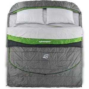 SylvanSport Cloud Layer Sleeping Bag for Adults - Adjustable Layers for 3-4 Season use - Integrated Cotton Sheet